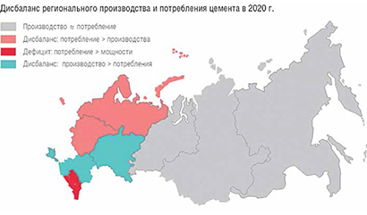 Производство цемента в мире 2021